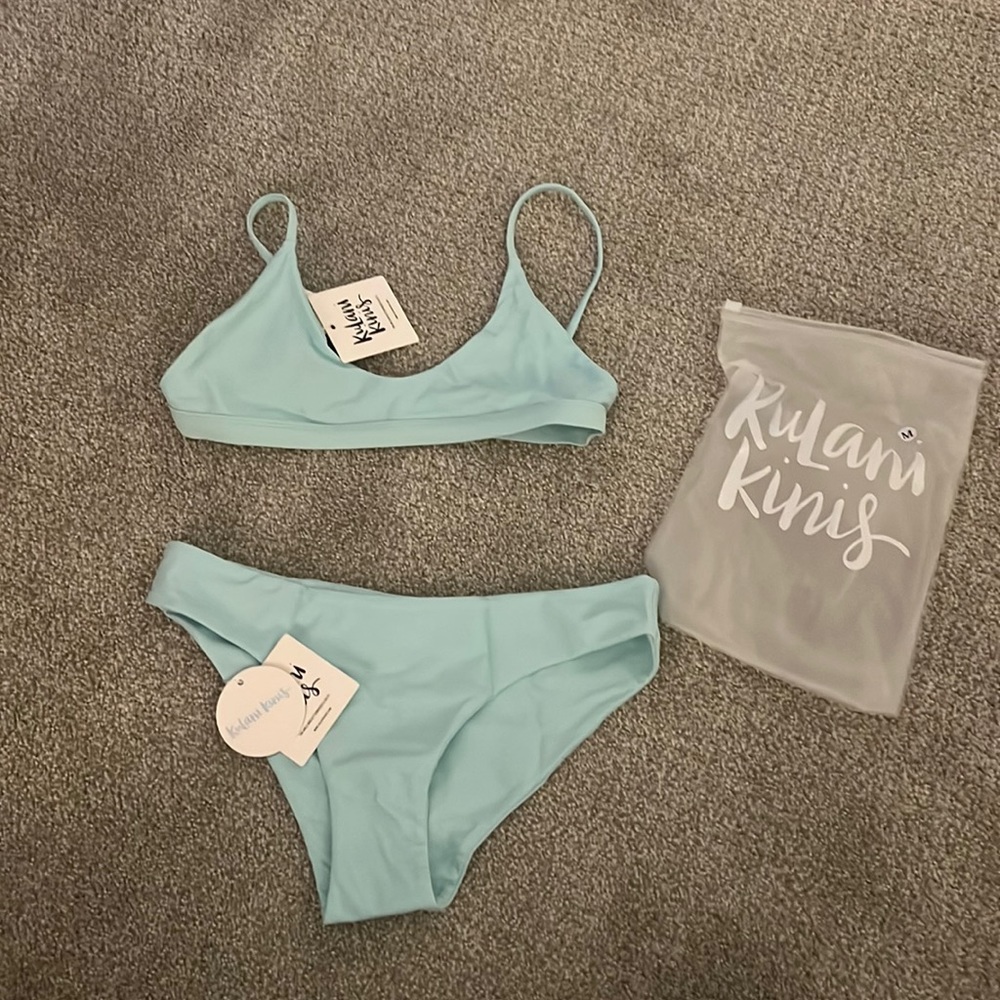 Kulani kinis Bikini set- skye blue